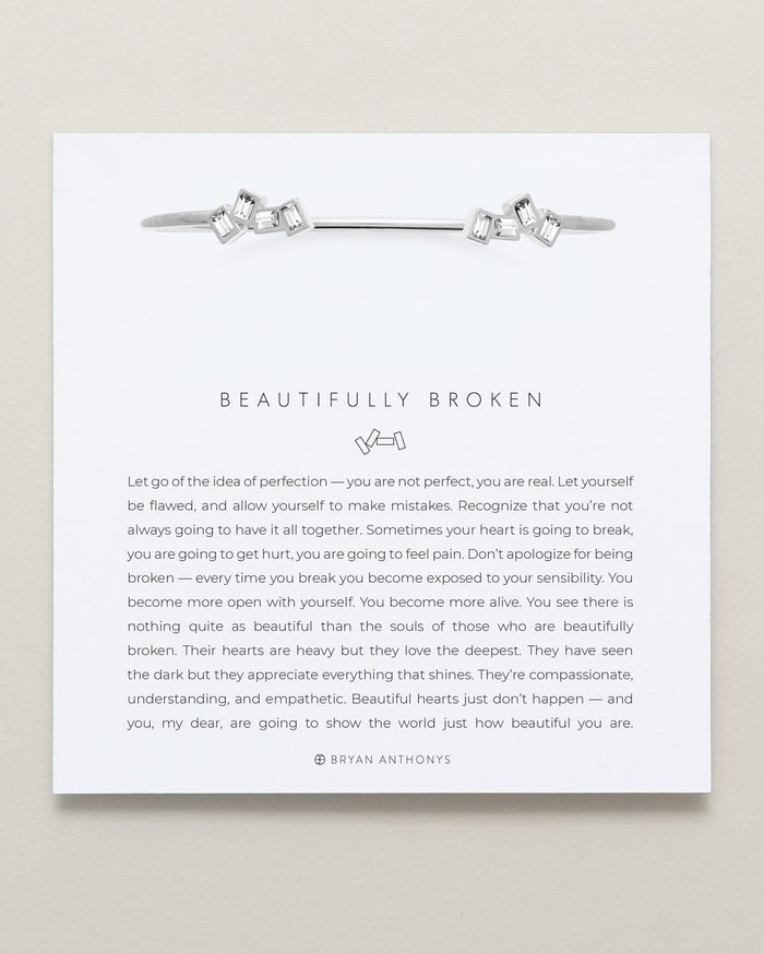Bryan Anthonys Beautifully Broken Silver Cuff On Card