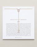 Bryan Anthonys Beautifully Broken Collection Emerald Cut Lariat Necklace Gold On Card