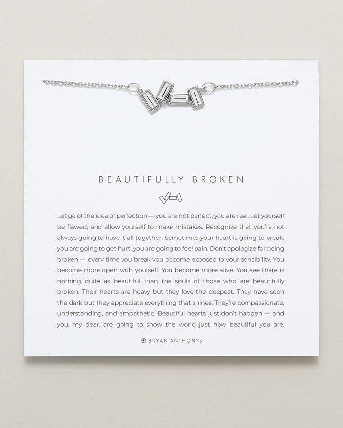bryan anthonys beautifully broken dainty necklace silver