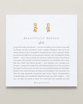 Bryan Anthonys Beautifully Broken Gold Huggie Earrings On Card