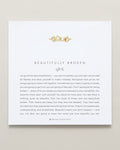 Bryan Anthonys Beautifully Broken Gold Ring With Crystals On Card