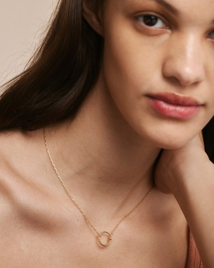 Bryan Anthonys Begin Again Gold Snake Necklace On Model