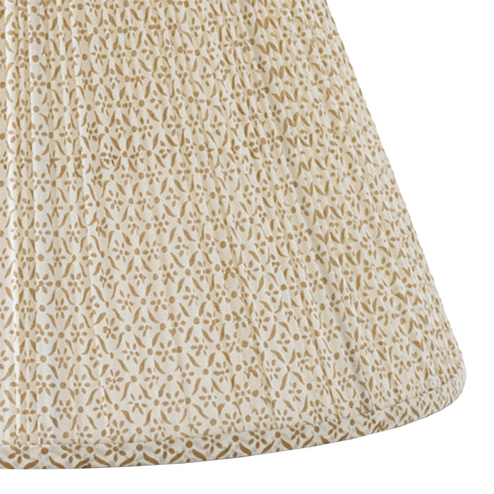 Beige & White Daisy Fabric Lampshade - Lamp Shades - The Well Appointed House