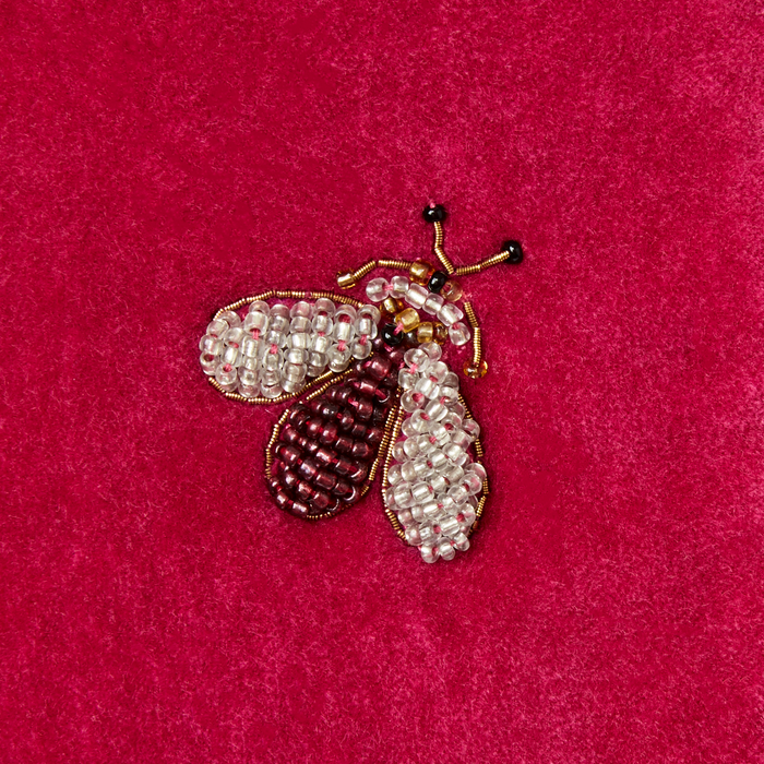 Sparkle Bee Stocking, Berry Pink - The Well Appointed House