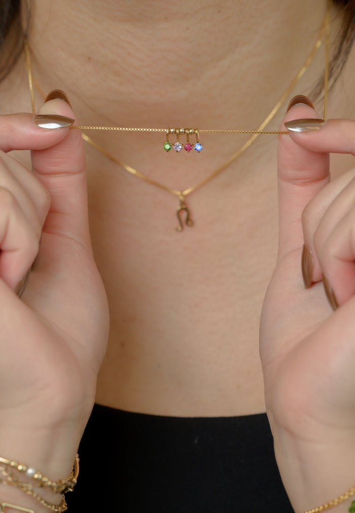 Gold Birthstone Bead necklace, part of the Beads by Tara collection