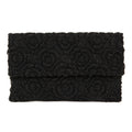 Black Beaded Floral Design Clutch Handbag - Gifts for Her - The Well Appointed House