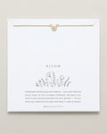 Bryan Anthonys Bloom Gold Clear Dainty Bracelet On Card