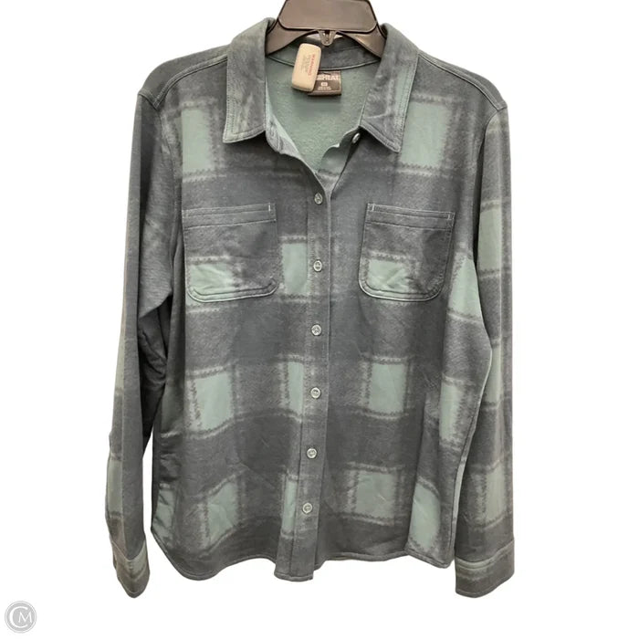 Blouse Long Sleeve By 32 Degrees In Blue, Size: M