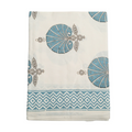 Blue Shells Cabana Printed Tablecloth - The Well Appointed House