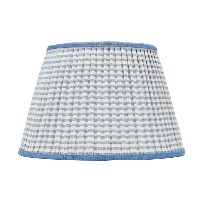 Blue Striped Pleated Lamp Shade - Available in Multiple Sizes-The Well Appointed House