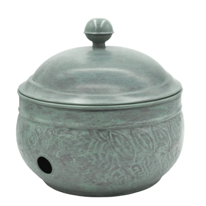Blue Verde Hose Pot with Lid - Garden Tools & Accessories - The Well Appointed House