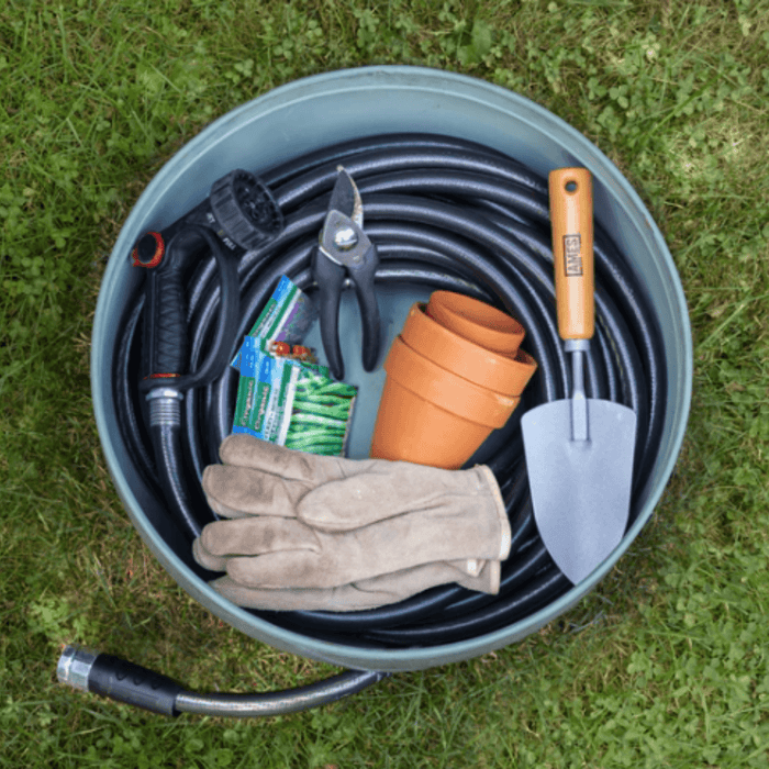 Blue Verde Hose Pot with Lid - Garden Tools & Accessories - The Well Appointed House