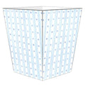 Blue Wavy Stars & Stripes Wastepaper Basket and Optional Tissue Box Cover - Wastebasket - The Well Appointed House