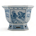 Blue & White Porcelain Pot - The Well Appointed House
