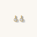 Close-up of earrings on a white background