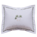 Boudoir Pillow Cover in Three Palm Trees Green - The Well Appointed House