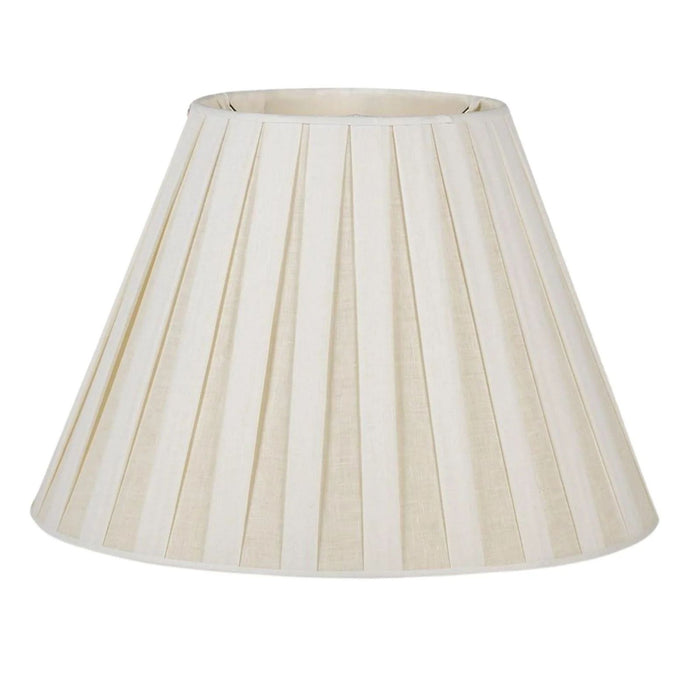 Box Pleat Linen Lampshade