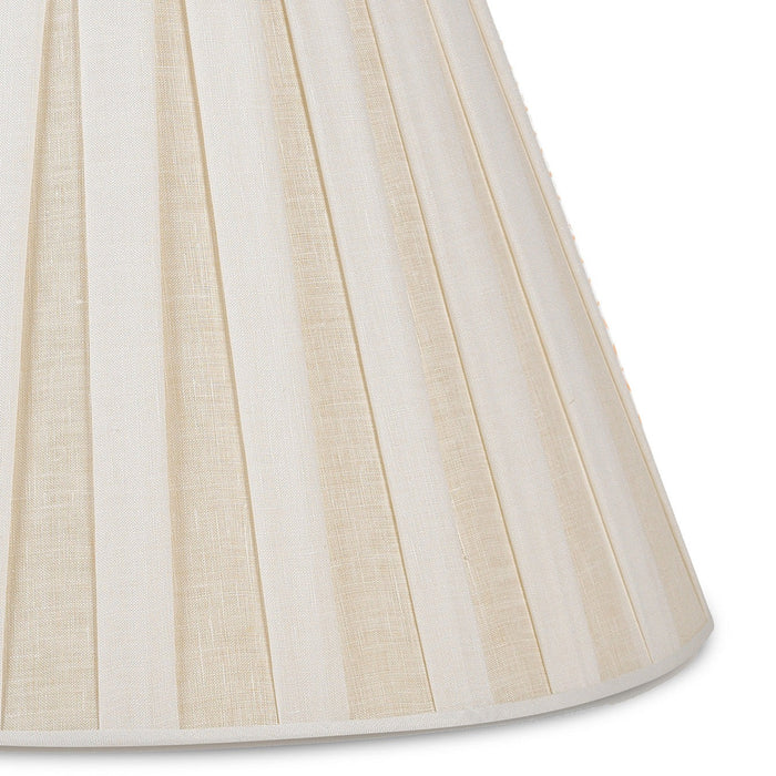 White Box Pleat Linen Lampshade - Lamp Shades - The Well Appointed House