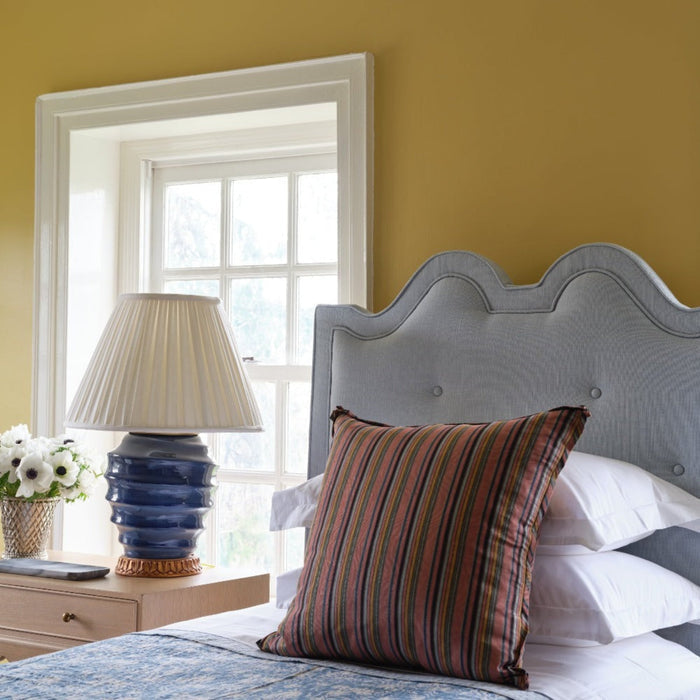 White Box Pleat Linen Lampshade - Lamp Shades - The Well Appointed House