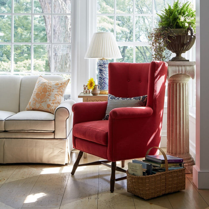 White Box Pleat Linen Lampshade - Lamp Shades - The Well Appointed House