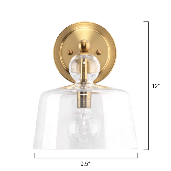 Brass Hudson Wall Sconce - The Well Appointed House