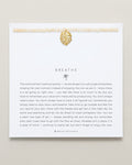 Bryan Anthonys Gold Beaded Breathe Necklace On Card