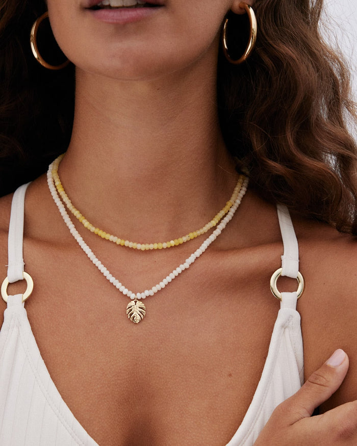 Bryan Anthonys Breathe Beaded Necklace On Model
