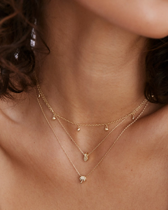Bryan Anthonys Breathe Gold Necklace On Model
