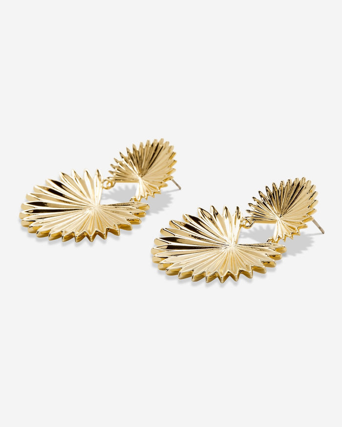 Bryan Anthonys Gold Breathe Statement Earrings Macro