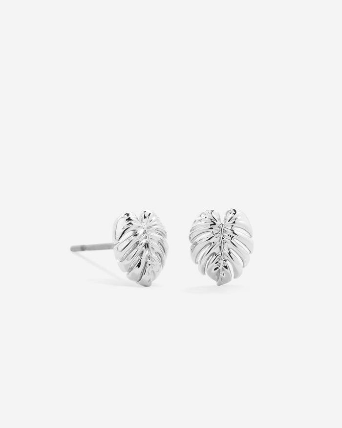 Bryan Anthonys Silver Breathe Stud Earrings Macro