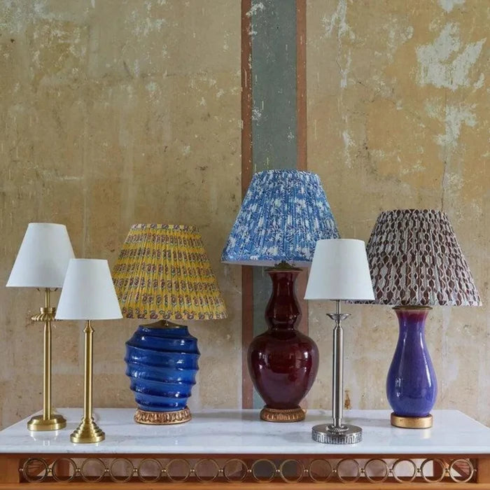 Brook Blue Toile Fabric Lampshade - Lamp Shades - The Well Appointed House