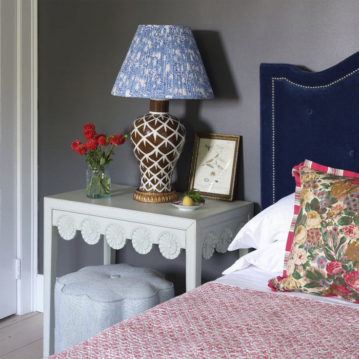 Brook Blue Toile Fabric Lampshade - Lamp Shades - The Well Appointed House