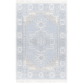 Bursa Blue & Cream Recycled PET Yarn Area Rug - Available in a Variety of Sizes - Rugs - The Well Appointed House