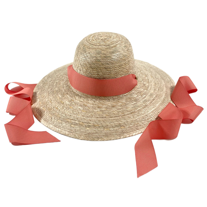 Buttercup Little Girl’s Hat - Peachy Pink Grosgrain - The Well Appointed House