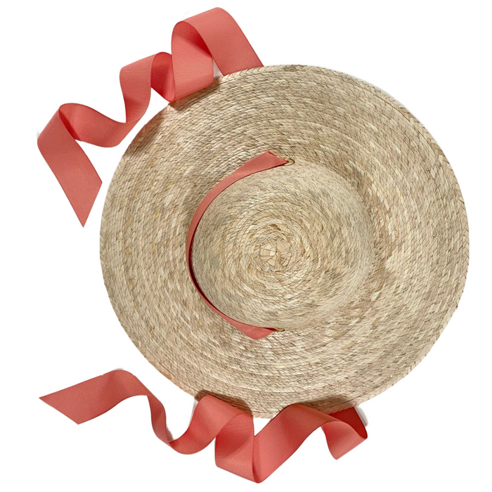Buttercup Little Girl’s Hat - Peachy Pink Grosgrain - The Well Appointed House
