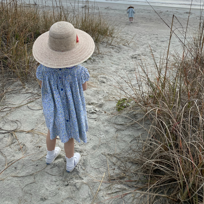Buttercup Little Girl’s Hat - Peachy Pink Grosgrain - The Well Appointed House