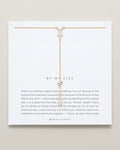 Bryan Anthonys Bridal Collection By My Side Pear Cut Lariat Necklace Gold On Card