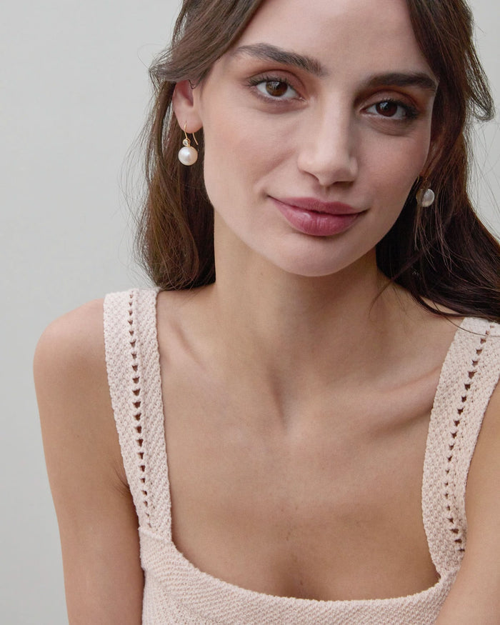 Bryan Anthonys By My Side Pearl Drop Earring On Model
