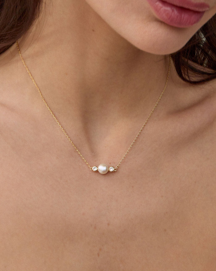 Bryan Anthonys By My Side Pearl Necklace On Model