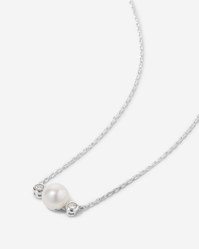 Bryan Anthonys By My Side Pearl Silver Necklace