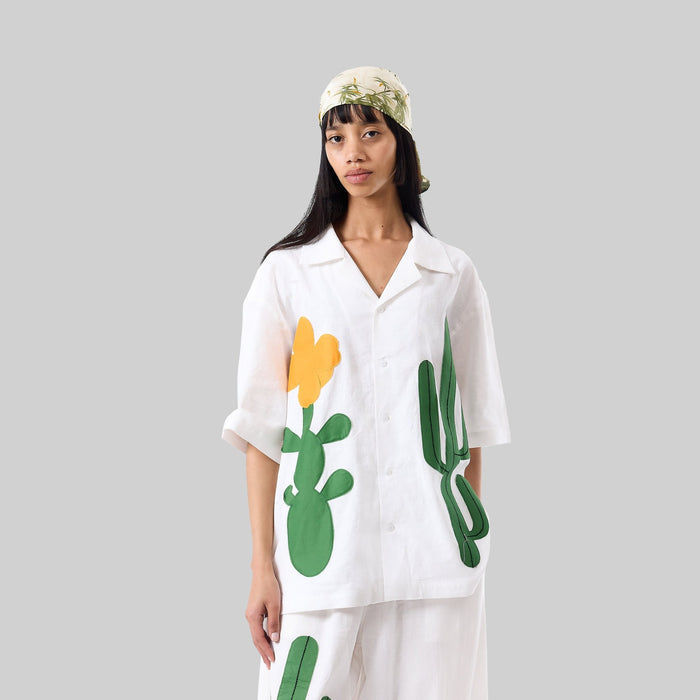 Cactus Appliqué Camp Shirt - RES IPSA
