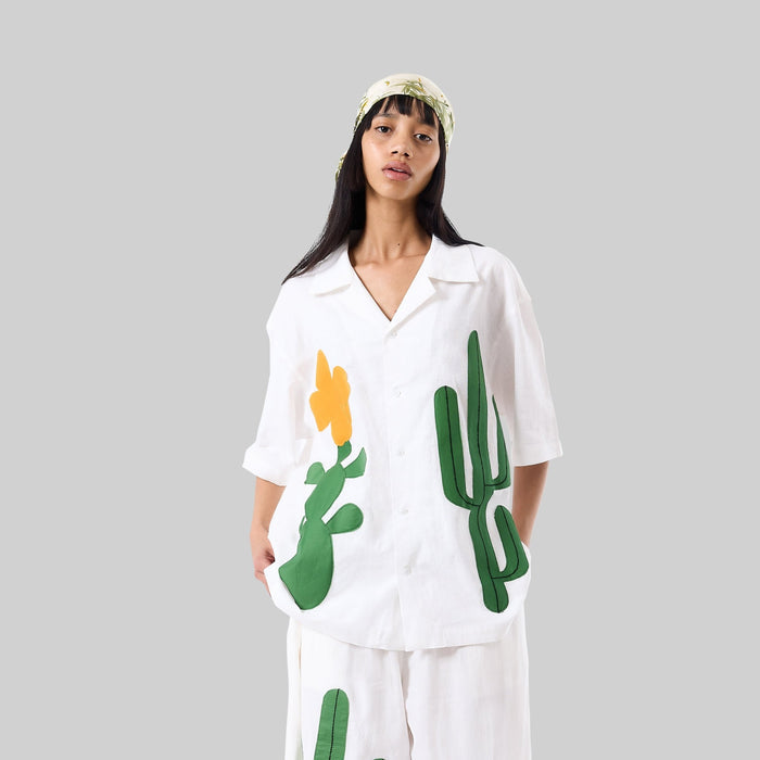 Cactus Appliqué Camp Shirt - RES IPSA