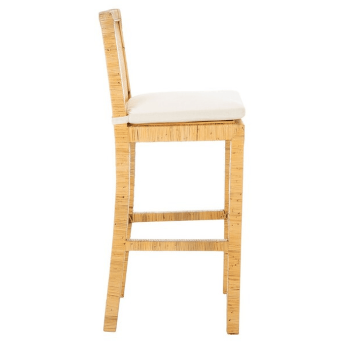 Cane Bar Stool With Cushion - Bar & Counter Stools - The Well Appointed House