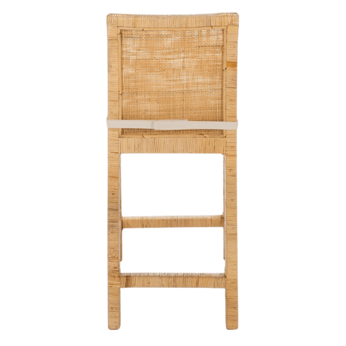 Cane Counter Stool With Cushion - Bar & Counter Stools -  The Well Appointed House