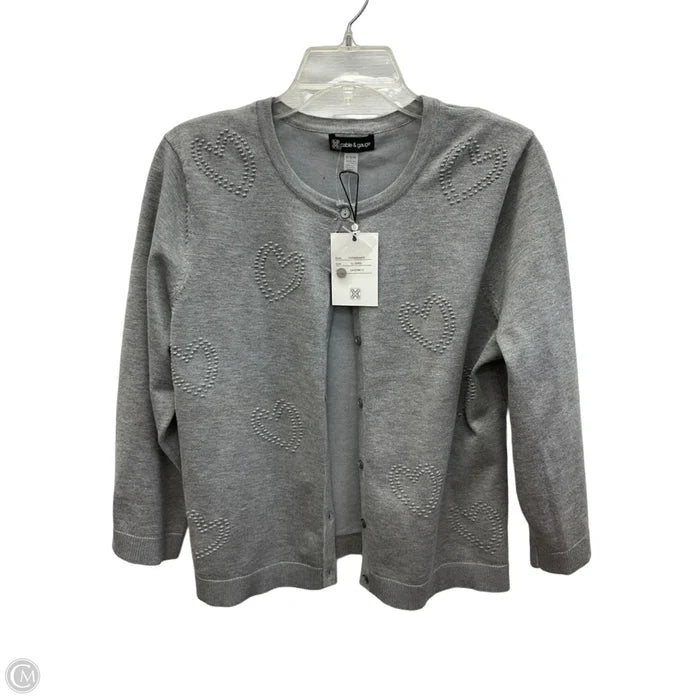 Cardigan By Cable And Gauge In Grey, Size: Xl