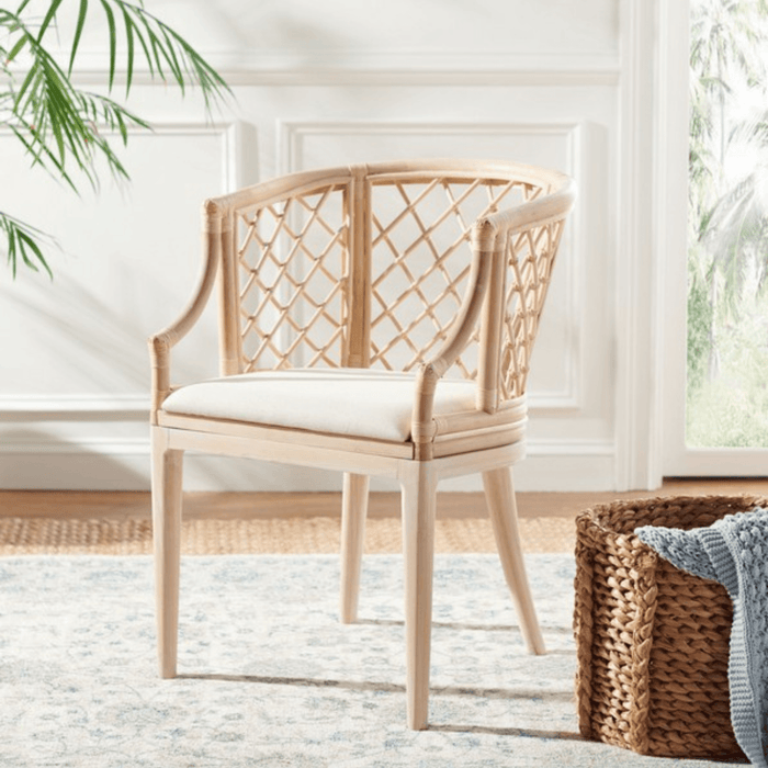 Carlotta Rattan Arm Chair - Accent Chairs - The Well Appointed House