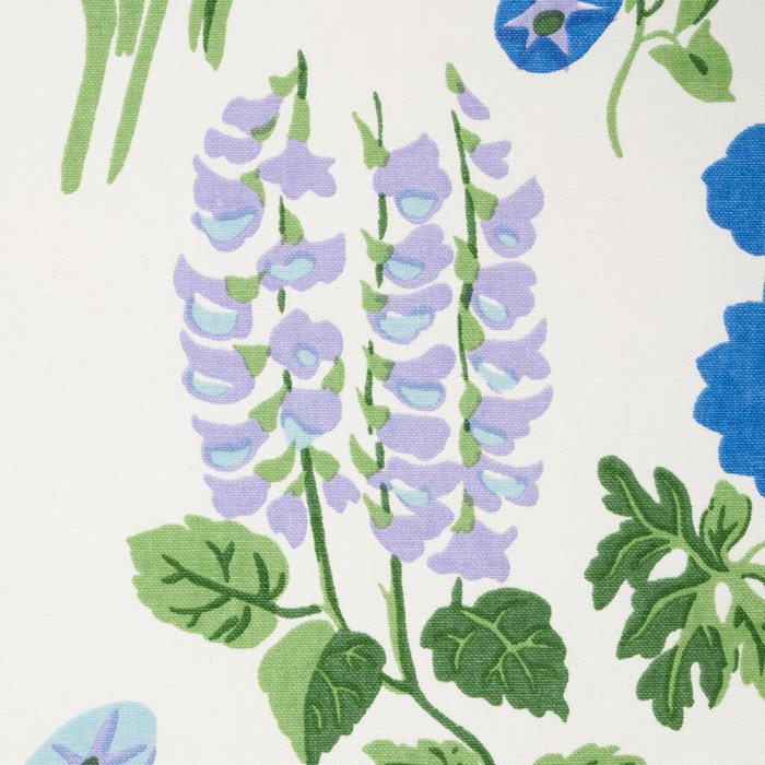 Carly Blue Bell Floral Print Fabric - The Well Appointed House