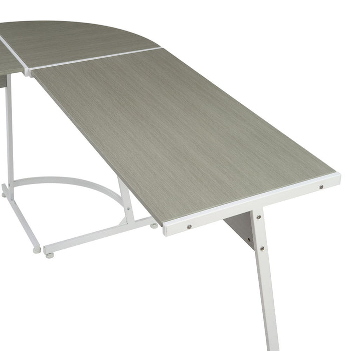 Carver - Computer Desk - Gray & White