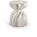 Caserta - Concrete End Table - Travertine
