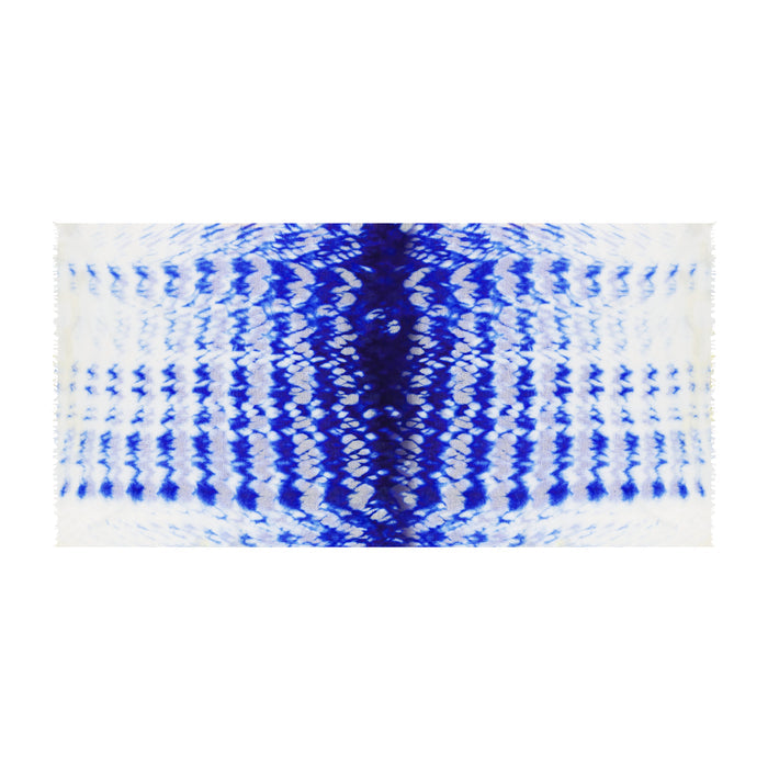 Cashmere Dip Dye Shawl Indigo Blue - The Well Appointed House